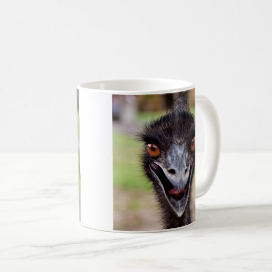 Unverschämte Emu-Kaffee-Tasse Kaffeetasse (VorderseiteRechts)