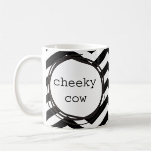 Unverschämte Kuh lustig Kaffeetasse