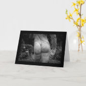 Unverschämte männliche Unterseite der Karte (Gelbe Blume)