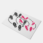 Unverschämte Tanzschritte Fußmatte (Schrägansicht)