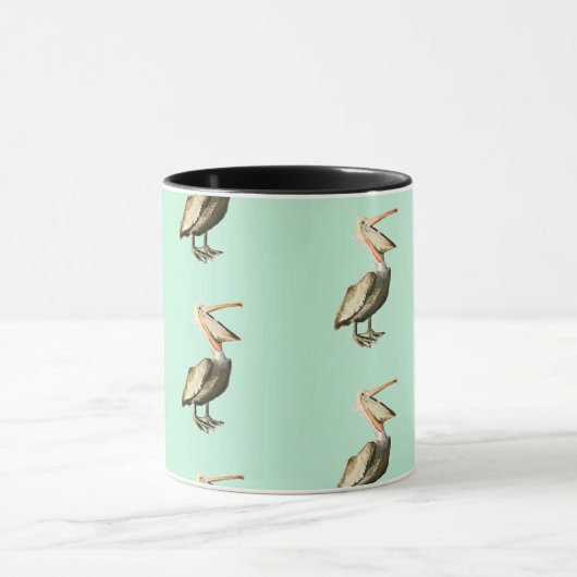 Unverschämte und Spaßpelikan-Tasse Tasse (Zentrum)