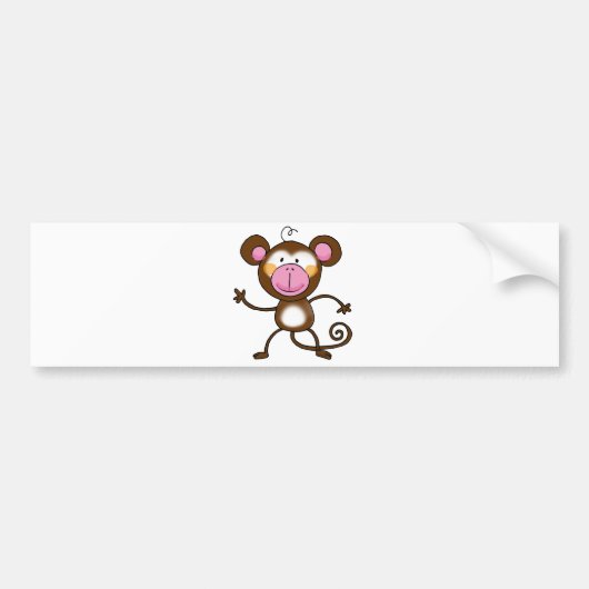 Unverschämter Affe Autoaufkleber (Vorne)