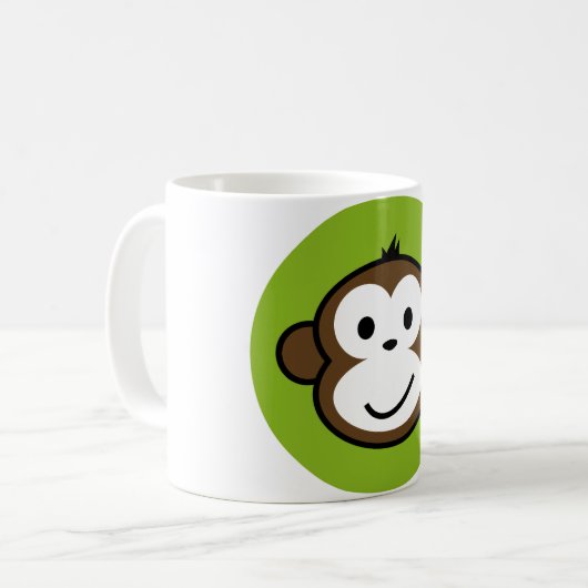 Unverschämter Affe Kaffeetasse (Vorderseite Links)