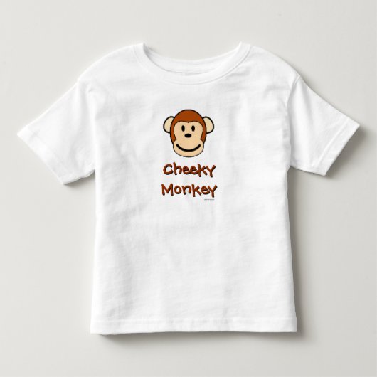 Unverschämter Affe Kleinkind T-shirt (Vorderseite)