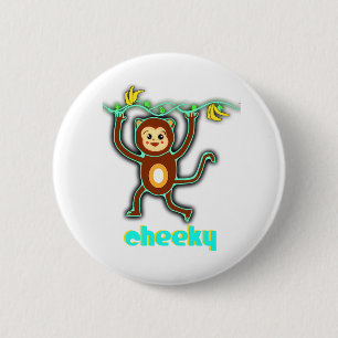unverschämter Affeknopf Button
