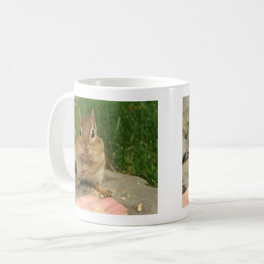 Unverschämter Chipmunk Kaffeetasse (Vorderseite Links)