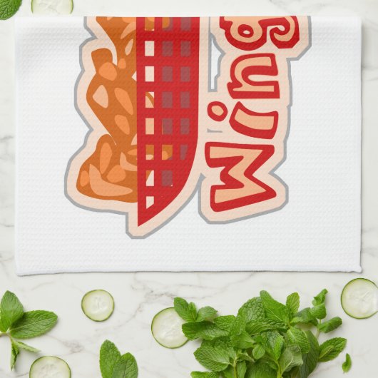 Unverschämter HühnerflügelWingman Handtuch (Gefaltet)