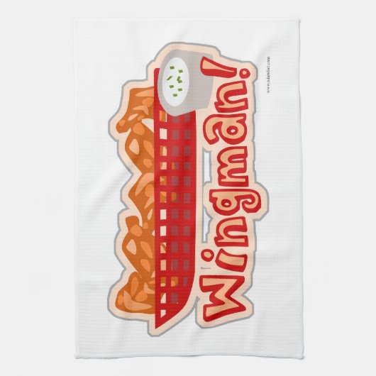 Unverschämter HühnerflügelWingman Handtuch (Vertikal)