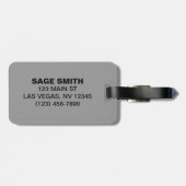 Unverschämter Pitbull Gepäckanhänger (Rückseite horizontal)