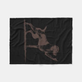 Unverschämter Pointer-Hund Loch Deutscher Kurzhaar Fleecedecke (Vorderseite (Horizontal))