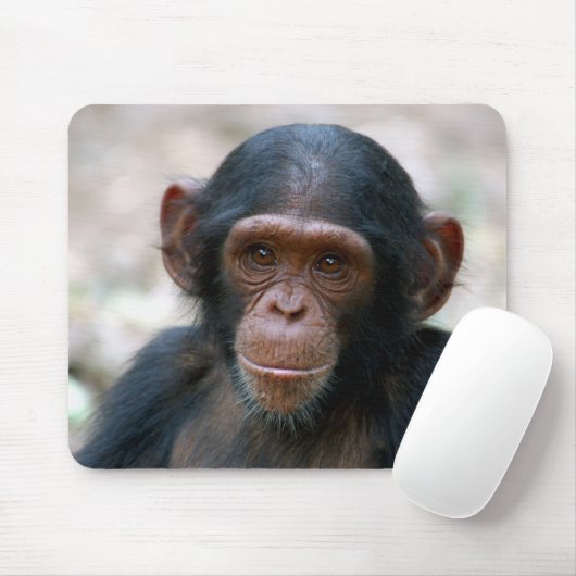 Unverschämter Schimpanse Mousepad (Mit Mouse)