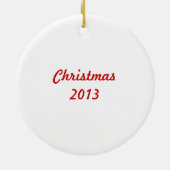 Unverschämter WeihnachtsChipmunk Keramikornament (Hinten)
