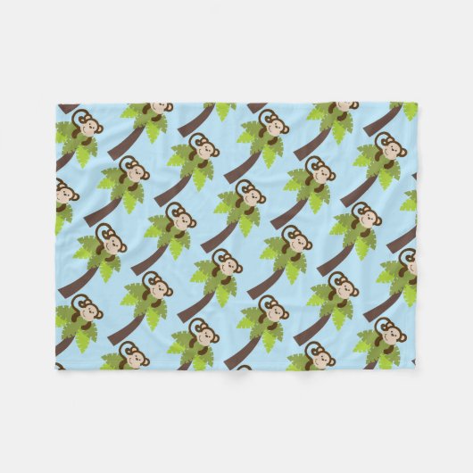 Unverschämtes Affe-Baby Fleecedecke (Vorderseite (Horizontal))