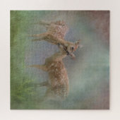 Unverschämtheit der Hirschpastel zeitgenössische T Puzzle (Horizontal)