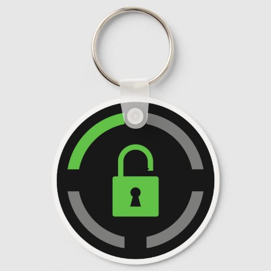 Unverschlossene Errungenschaft Schlüsselanhänger (Vorderseite)