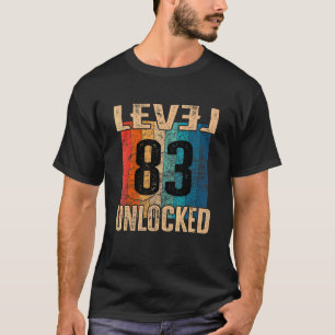 Unverschlossene Vintage Retro auf 83. Geburtstagse T-Shirt
