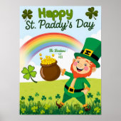 Unverschlossenes Glück: Regenbogenrush & Kleeblatt Poster (Vorne)