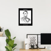 Unversehrtheit, die möglicherweise für Lincoln gut Poster (Heimbüro)