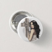 Unverzeihlicher Sünder-Vampirs-Knopf Button (Vorne & Hinten)