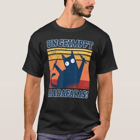 Unvocated Madafakas Pew Pew Cat Unvocated T-Shirt (Vorderseite)