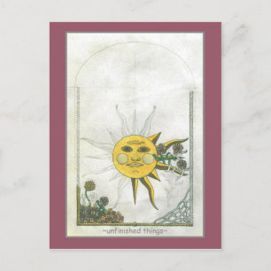 Unvollendete Dinge Postkarte