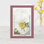 Unvollendete Grußkarte Karte (Gelbe Blume)