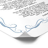 Unvollendetes Kiss Gedicht Poster (Ecke)