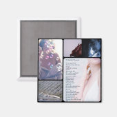 unvollendetes ManuskripGedicht bearbeiten 1 Magnet (Vorderseite/Rückseite)