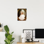 Unvollendetes Portrait von Marie-Antoinette Poster (Heimbüro)