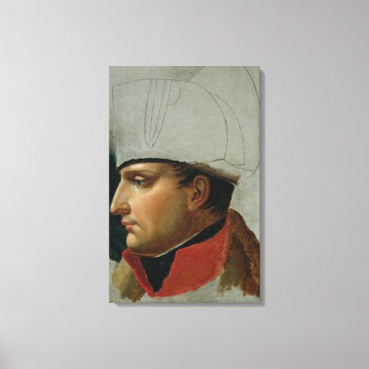Unvollendetes Portrait von Napoleon I Leinwanddruck (Vorderseite)