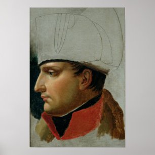 Unvollendetes Portrait von Napoleon I Poster