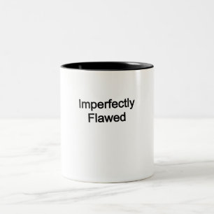 unvollkommen fehlerhaft zweifarbige tasse