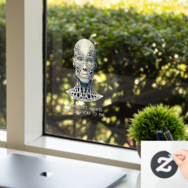 Unvollkommene Antwort transparent Fensteraufkleber