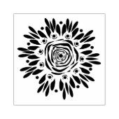 Unvollkommene Blüte 3 Briefmarke Gummistempel (Prägung)