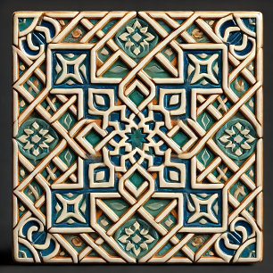 Unvollkommene Schönheit - Geometrische Kunst Fliese