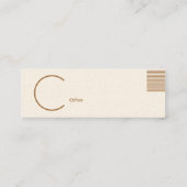 Unvollständig - dünn mini visitenkarte (Rückseite)