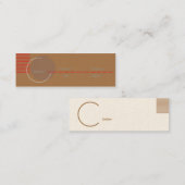 Unvollständig - dünn mini visitenkarte (Vorne/Hinten)