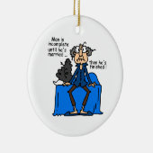 Unvollständiger dann fertiger Heirat-Spaß Keramik Ornament (Rechts)