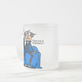 Unvollständiger dann fertiger Heirat-Spaß Mattglastasse (Vorderseite Links)