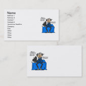 Unvollständiger dann fertiger Heirat-Spaß Visitenkarte (Vorne/Hinten)