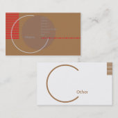 Unvollständiger Kreis - Geschäft Visitenkarte (Vorne/Hinten)