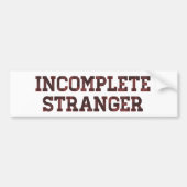 Unvollständiges Ranger Autoaufkleber (Vorne)