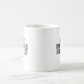 Unvorbereitet auf den Tag Kaffeetasse (Mittel)