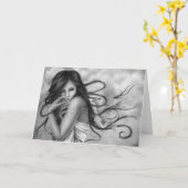 Unvorsichtige Flüstern-Tauben-Gruß-Karte Karte (Gelbe Blume)