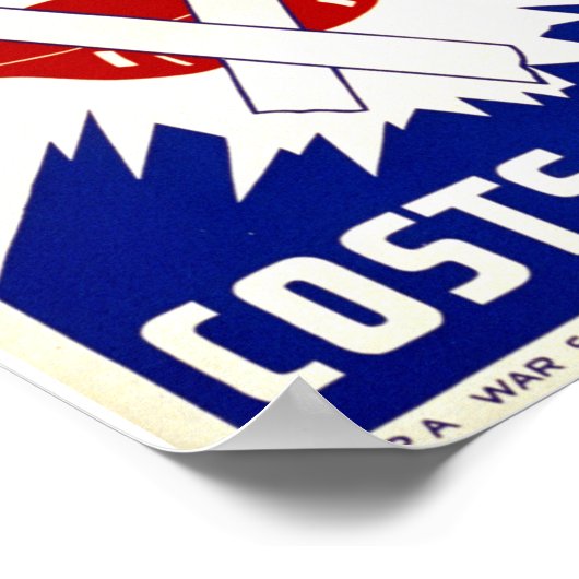 Unvorsichtiger Vortrag Poster (Ecke)