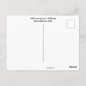 Unvorsichtiger Vortrag Postkarte (Rückseite)