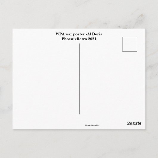 Unvorsichtiger Vortrag Postkarte (Rückseite)