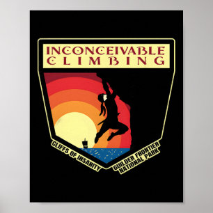 Unvorstellbare Kletterklippen des Wahnsinns-Guilde Poster