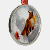 Unwahrscheinliche Freunde Silbernes Ornament (Rechts)