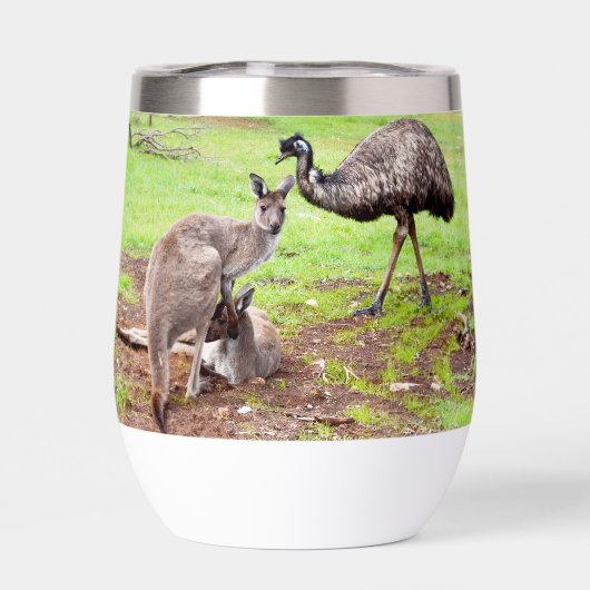 "Unwahrscheinliche Pals: The Kangaroo and Emu Frie (Rückseite)
